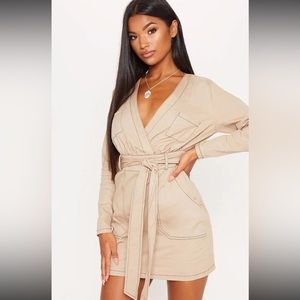 BRAND NEW! Pretty Little Thing, Green Khaki dress